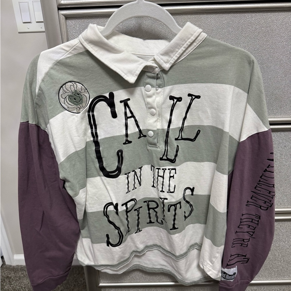Disney Haunted Mansion Call in the Spirits Long Sleeve Large